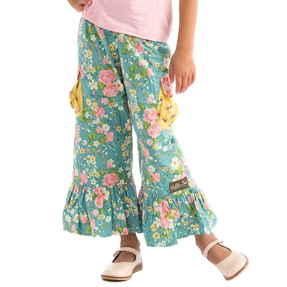 Matilda Jane Good Hart Stone Cliff Ruffle Pants With Pockets Size 4